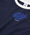 Tee-shirt enfant garcon bleu SMOKING/blanc MARSHMALLOW
