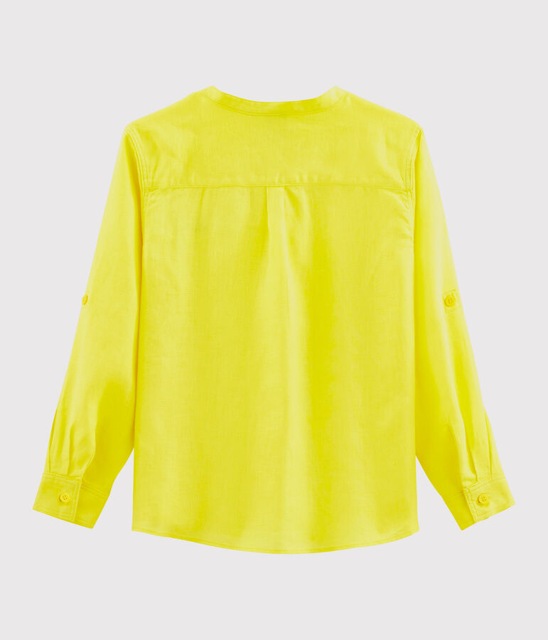 Chemise enfant garcon jaune
