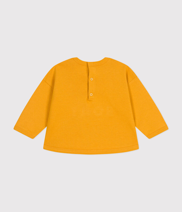 Sweatshirt en molleton b&eacute;b&eacute; jaune BOUDOR