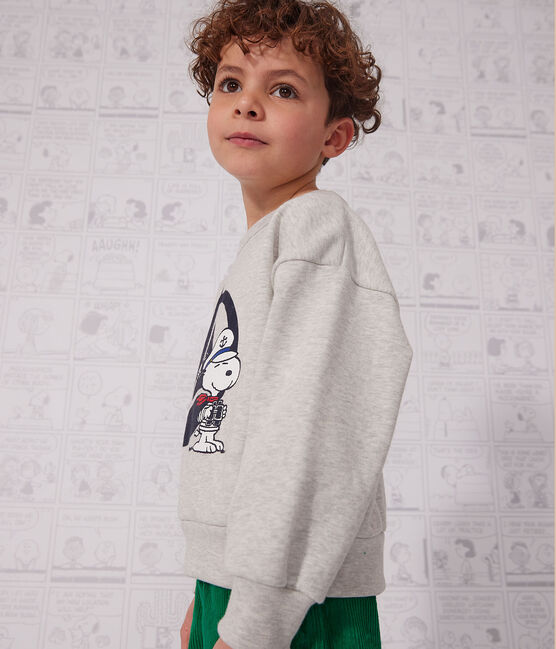 Sweatshirt en molleton enfant fille / garçon gris BELUGA CHINE