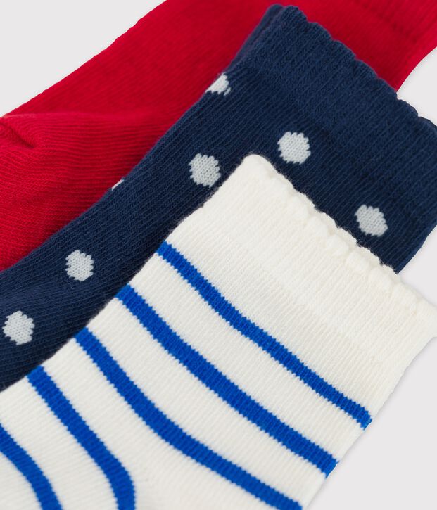 Lot de 3 paires de chaussettes b&eacute;b&eacute; multicouleur