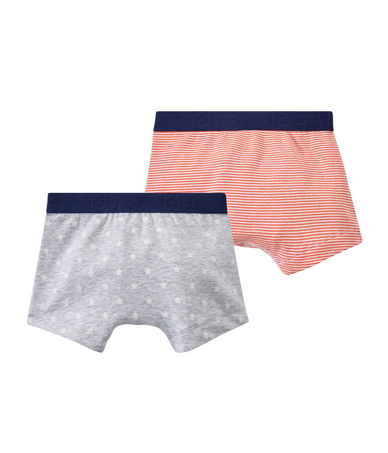 Lot de 2 boxers gar&ccedil;on blanc LOT