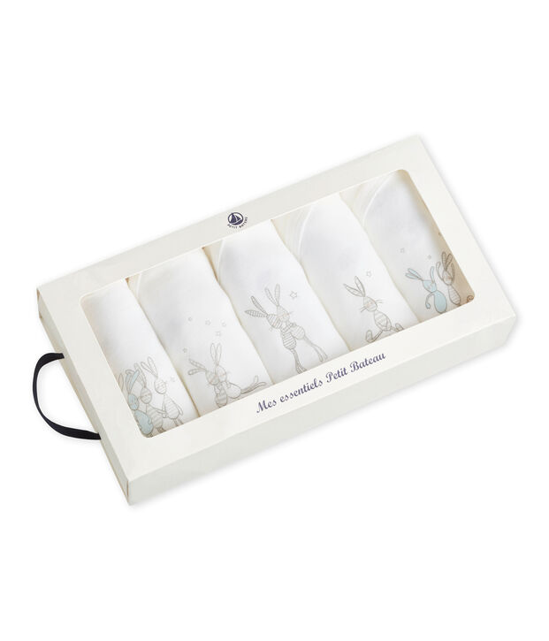 Lot de 5 bodies naissance manches longues b&eacute;b&eacute; mixte multicouleur
