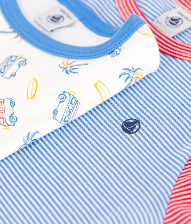 Lot de 2 pyjamas enfant en coton multicouleur