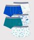 Lot de 5 boxers animaux marins petit garçon