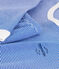 Pyjama milleraies en coton fille/ garçon bleu PERSE/blanc MARSHMALLOW