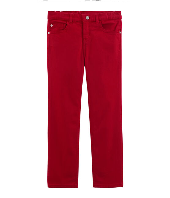Pantalon enfant garcon rouge TERKUIT