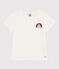 Tee-shirt en jersey léger enfant fille blanc MARSHMALLOW