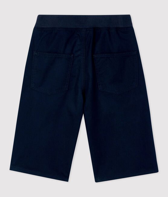 Bermuda en serge de coton enfant garçon bleu SMOKING