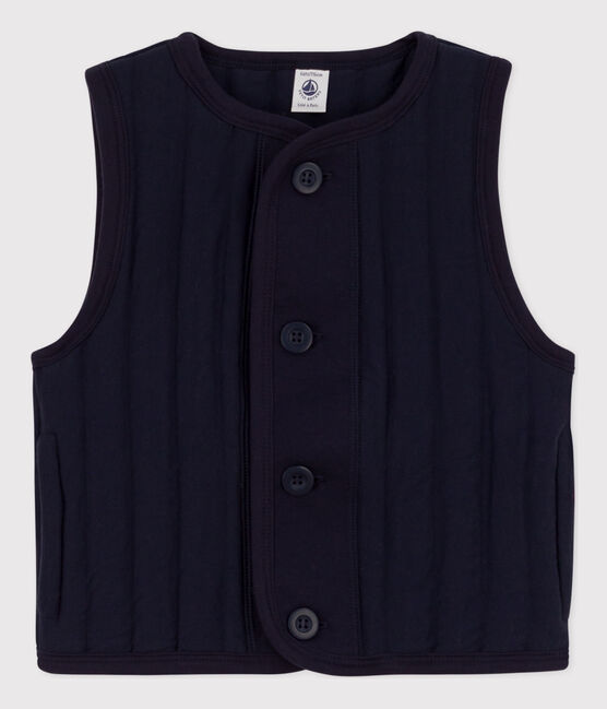 Veste sans manche en tubique enfant fille / garçon bleu SMOKING