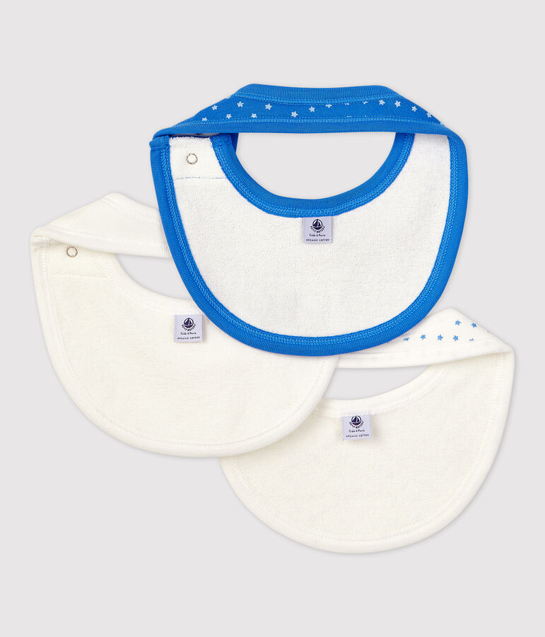 Lot de 3 bavoirs b&eacute;b&eacute; en coton biologique variante 1