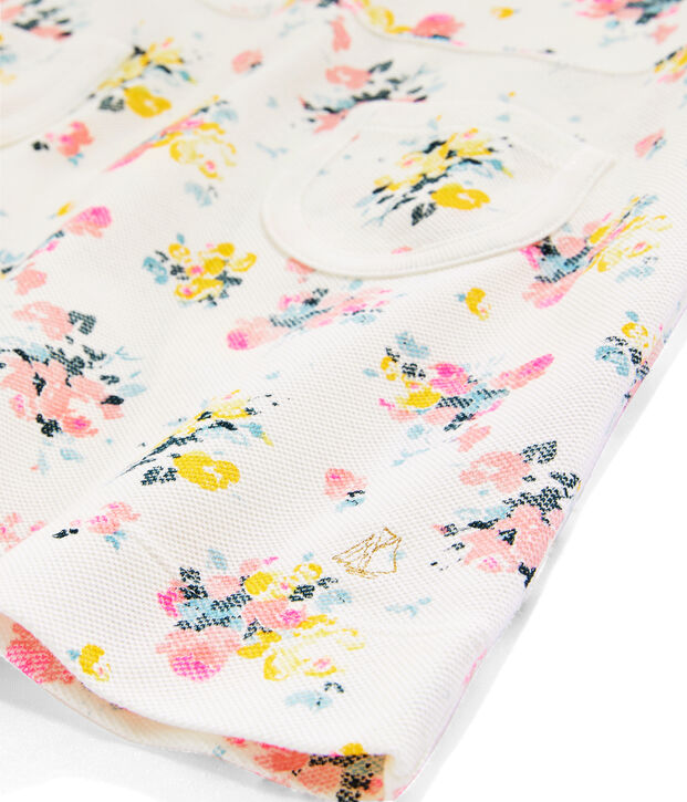 Robe de c&eacute;r&eacute;monie enfant fille blanc/multicouleur