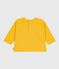 Tee-shirt bébé en coton à manches longues, motif chat jaune NAPLES