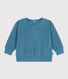 Sweatshirt en velours bébé