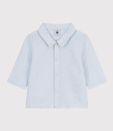 PETIT BATEAU - Chemise bébé en lin