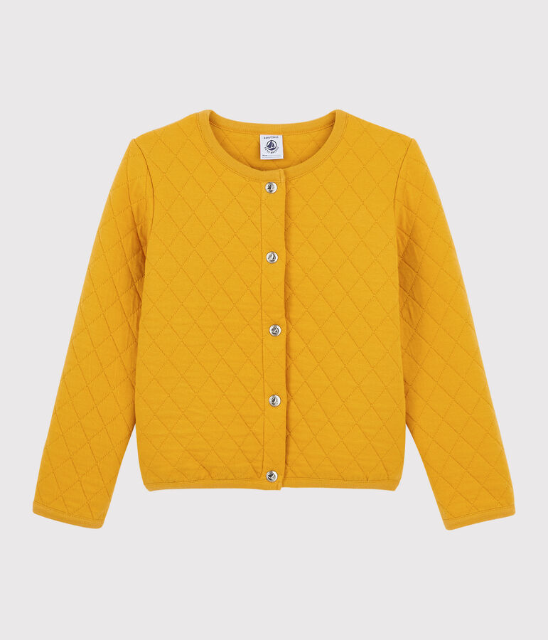 Cardigan en tubique enfant Fille jaune