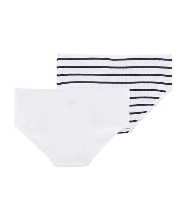 Lot de 2 culottes taille haute femme multicouleur