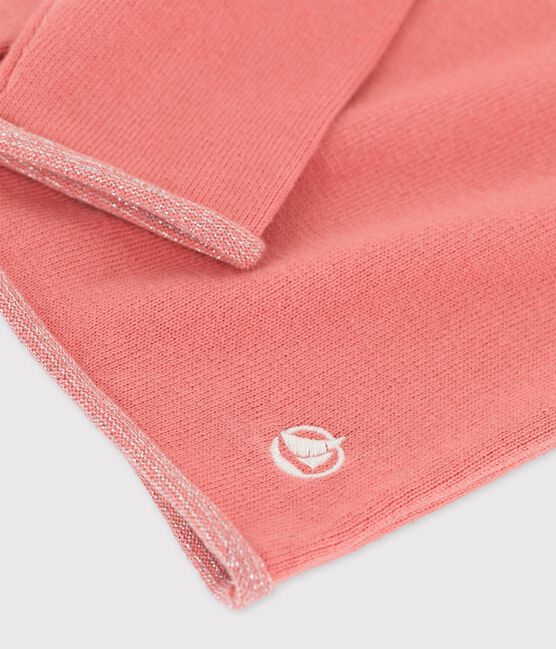 Cardigan en coton enfant fille rose PAPAYE