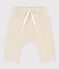 Pantalon bébé en velours en coton beige MONTELIMAR CHINE