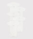 Lot de 5 bodies croisés manches courtes en coton bébé