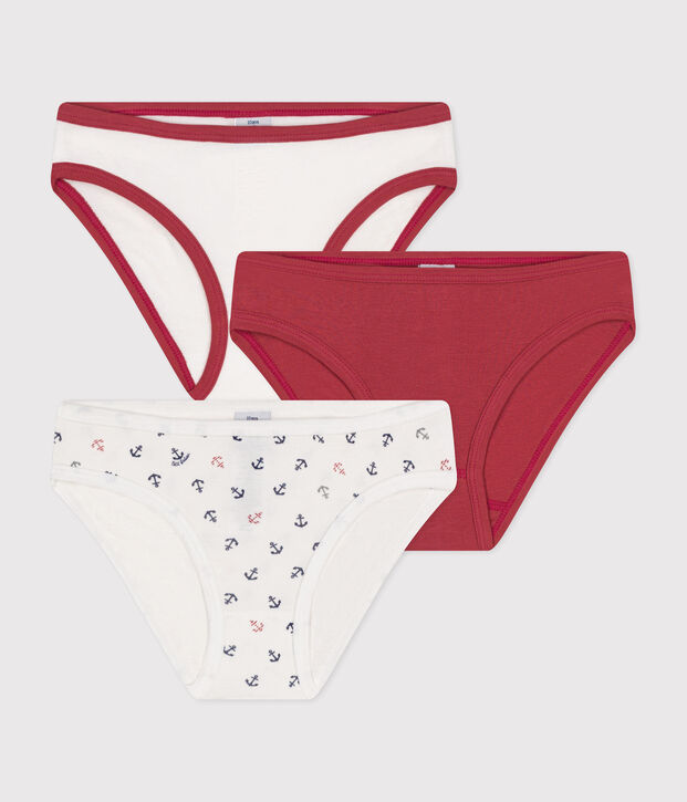 Lot de culottes  en coton et &eacute;lasthanne multicouleur