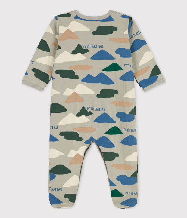 Dors-bien b&eacute;b&eacute; en tubique gris/multicouleur
