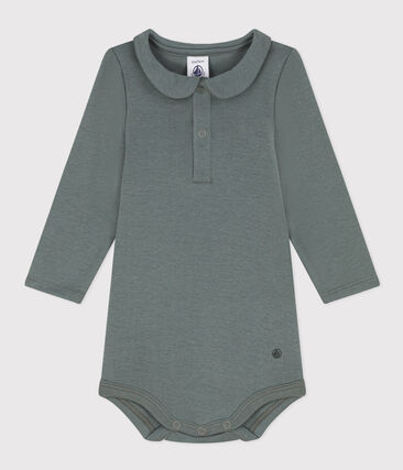 PETIT BATEAU - Body manches longues col en coton bébé