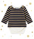 Body marinière brillant bébé fille