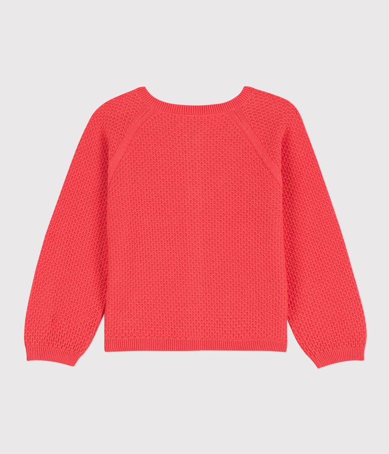 Cardigan en coton enfant fille orange