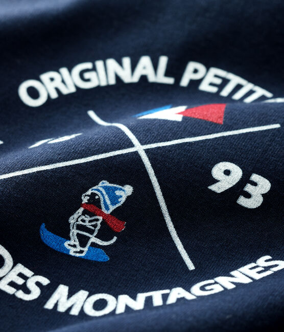 Tee-shirt bébé garçon bleu SMOKING