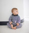 Ensemble 3 pièces rayées bébé fille variante 1