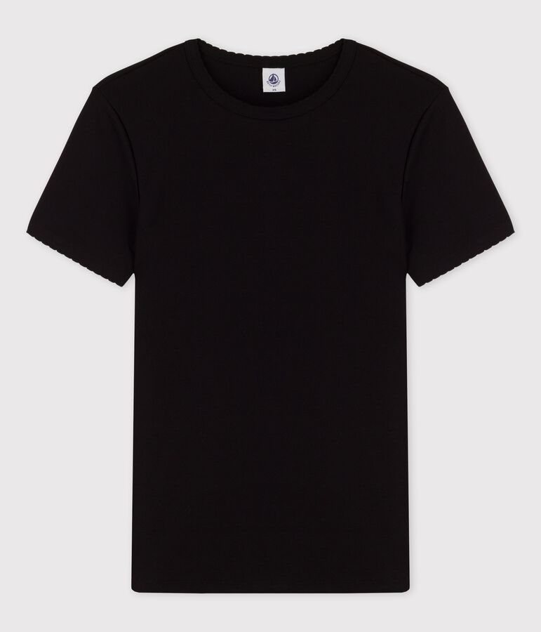 Tee-shirt L'ICONIQUE  cocotte en coton Femme noir NOIR