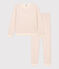 Pyjama femme en coton blanc AVALANCHE/ MULTICO