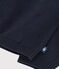 Cardigan bébé en tricot de coton uni bleu SMOKING
