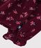 Blouse b&eacute;b&eacute; en velours manches longues imprim&eacute;e fleurs rouge/multicouleur