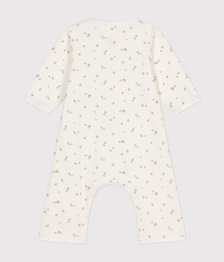 Bodyjama sans pieds en coton b&eacute;b&eacute; blanc MARSHMALLOW/blanc MULTICO
