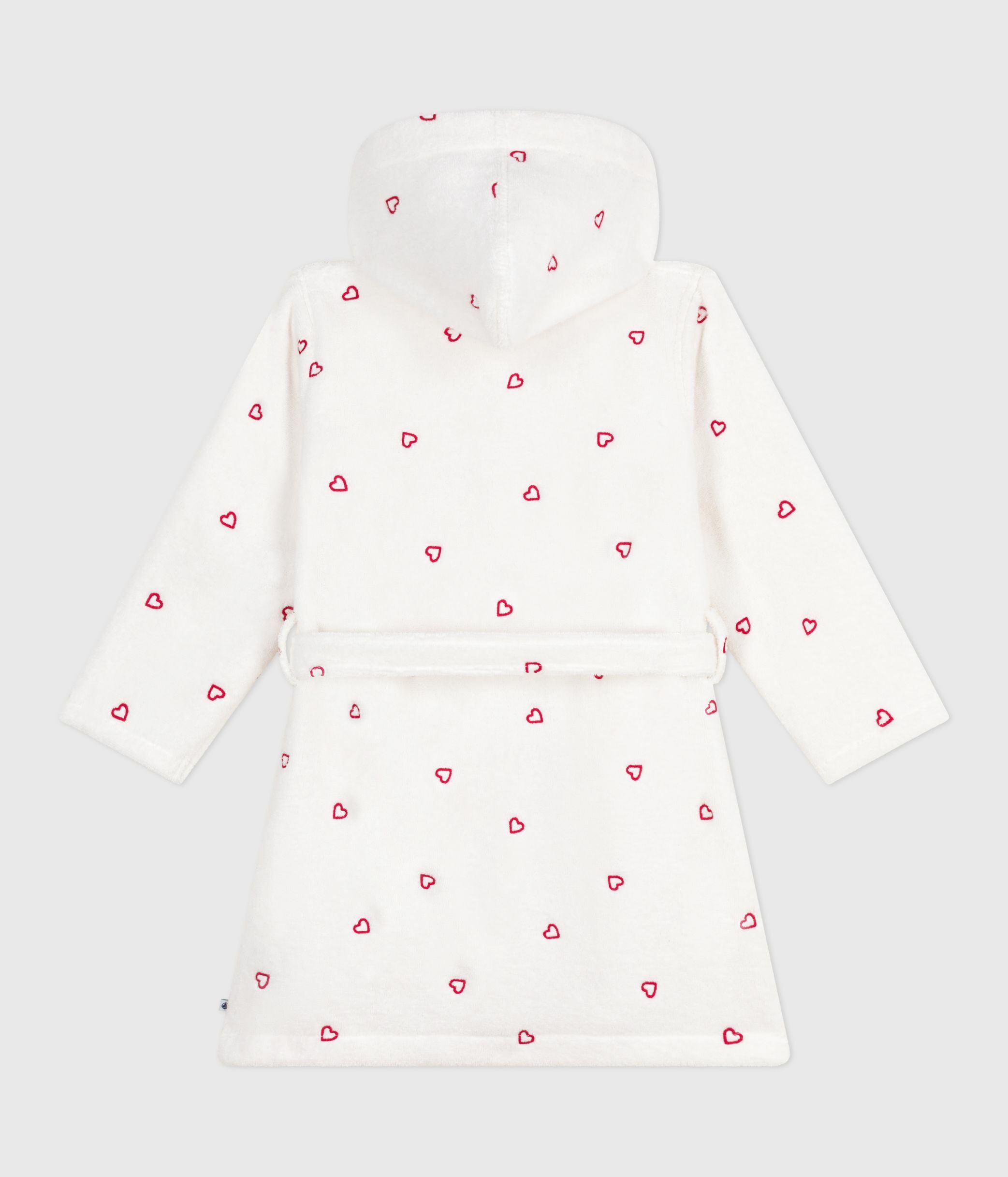 Peignoir De Bain Enfant à Manches Courtes – Capuche, Fermeture éclair, Poches, Couleur Violette, 10-11 Ans - 4