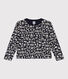Cardigan imprimé en tubique matelassé enfant fille