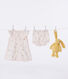 Robe bébé en coton à manches courtes et bloomer imprimé fruits