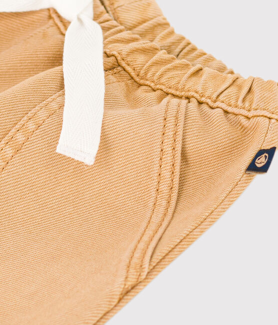 Pantalon en denim de couleur bébé beige TOURONE