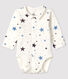 Body étoilé à col bébé garçon en côte