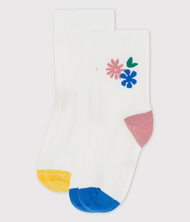 Lot de 2 paires de chaussettes b&eacute;b&eacute; multicouleur