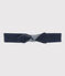 Bandeau en coton enfant fille bleu SMOKING