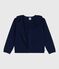 Cardigan enfant en laine et coton uni SOIR