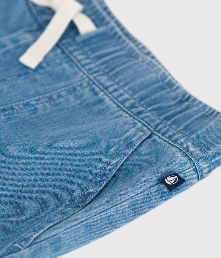 Pantalon droit en denim l&eacute;ger enfant gar&ccedil;on bleu DENIM CLAIR