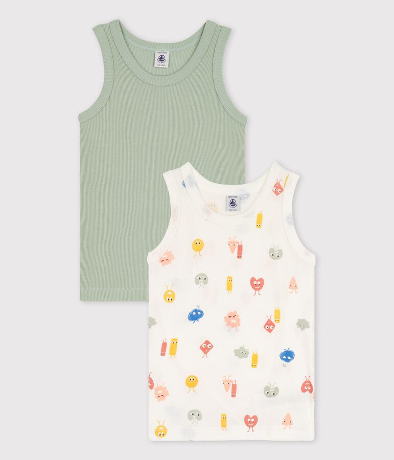 Lot de 2 d&eacute;bardeurs &eacute;motions petit gar&ccedil;on en coton et lyocell variante 1