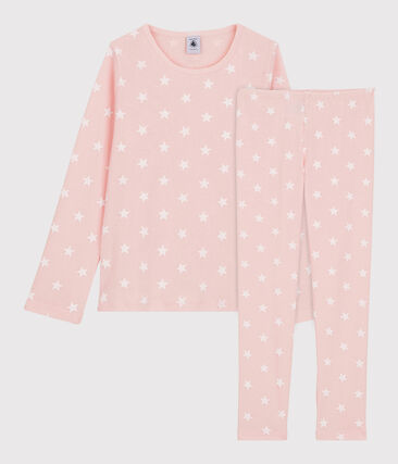 Pyjama imprimé étoiles petite fille en coton