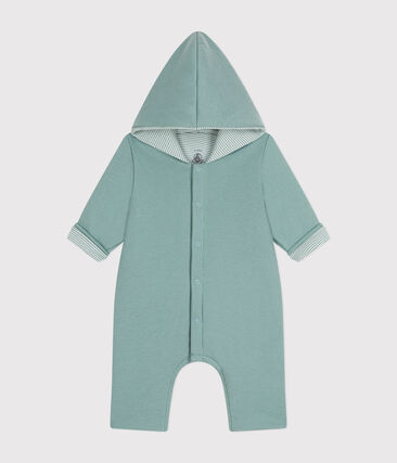 Combinaison longue ouatinée à capuche en coton bébé