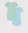 Lot de 3 bodies manches courtes en coton vans bébé variante 1