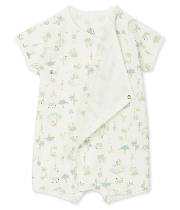 Combicourt b&eacute;b&eacute; mixte en c&ocirc;te blanc/bleu/multicouleur
